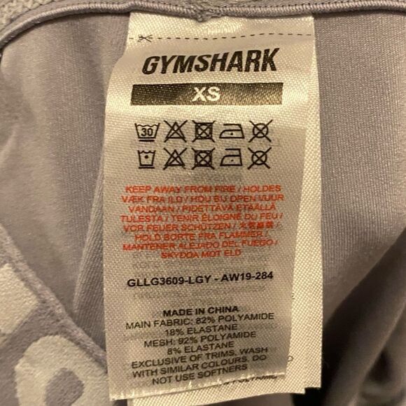 GYMSHARK Leggings Gray Style GLLG3609 Women’s Size XS - Picture 5 of 6